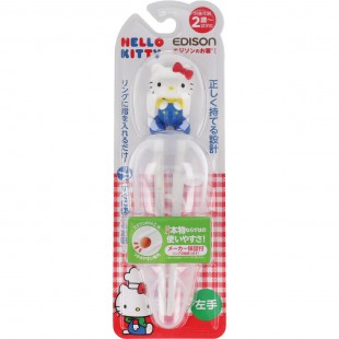 Edison Kids Chopsticks with Case For Left Hand (Hello Kitty)
